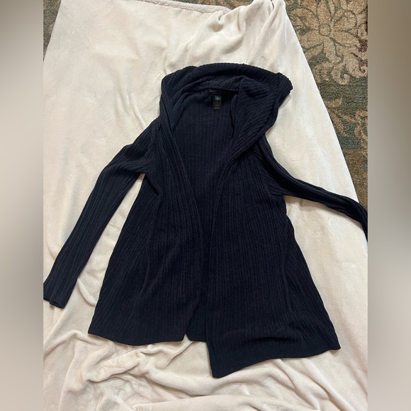 Barefoot Dreams Cozychic Ultra Lite Black Cardigan.  Used size medium - Picture 3 of 5